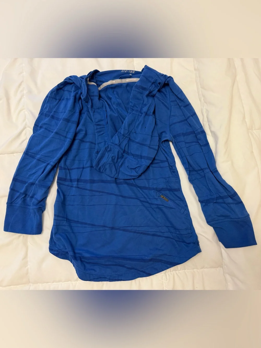 Nike Running Royal Blue Hooded Half-Zip Pullover